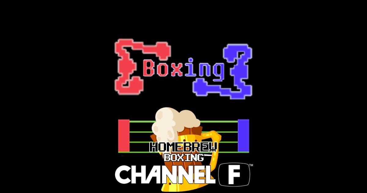 Promotional fanbased artwork for Boxing Fairchild Channel F