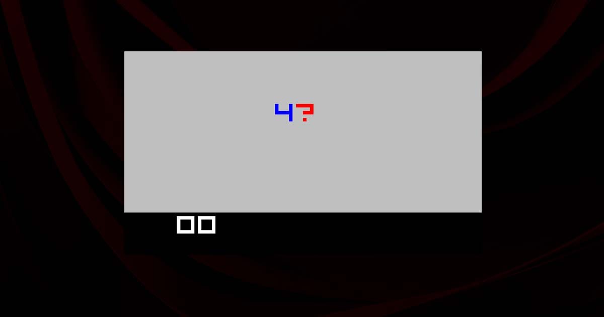 Basic interface screenshot showing simple numeric values on a plain game screen