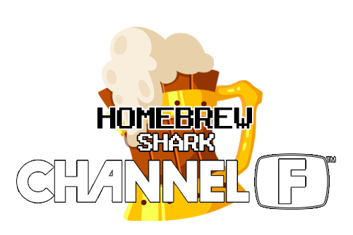 Shark homebrew title screen shown in a minimal retro arcade style header layout
