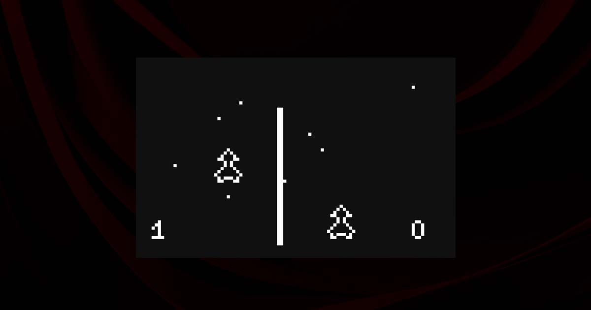 In-game view of Space Race traversal with two-way vertical movement and drifting hazards on screen