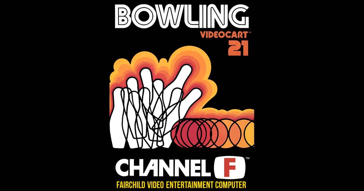 Box art for Videocart-21 Bowling on Fairchild Channel F and SABA Videoplay cartridge