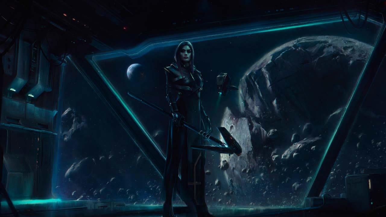 Atmospheric gameplay scene aboard the ARGOS colony ship