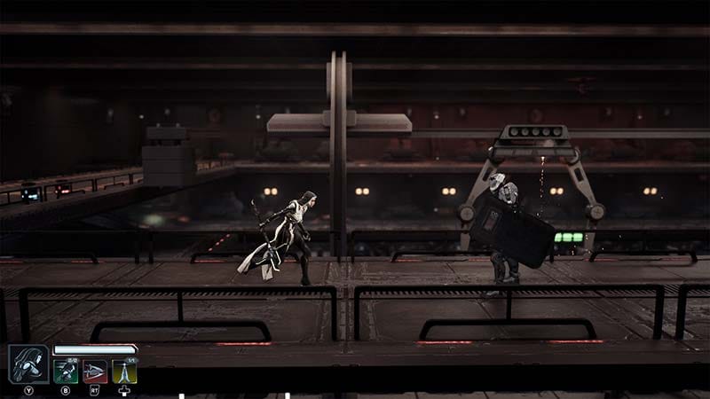 Combat encounter with hostile anomalies inside the ship