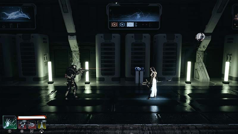 Atmospheric corridor exploration aboard the ship