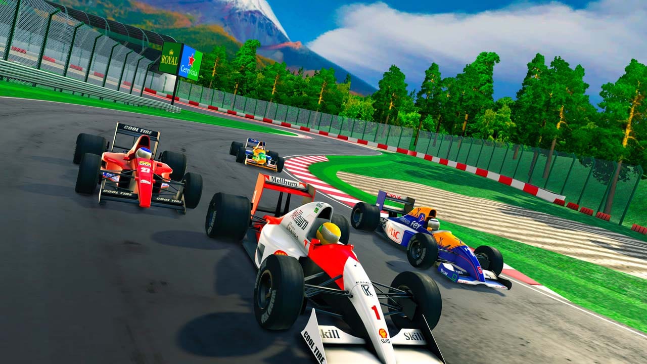 International circuit racing environment inspired by arcade formula racing tracks