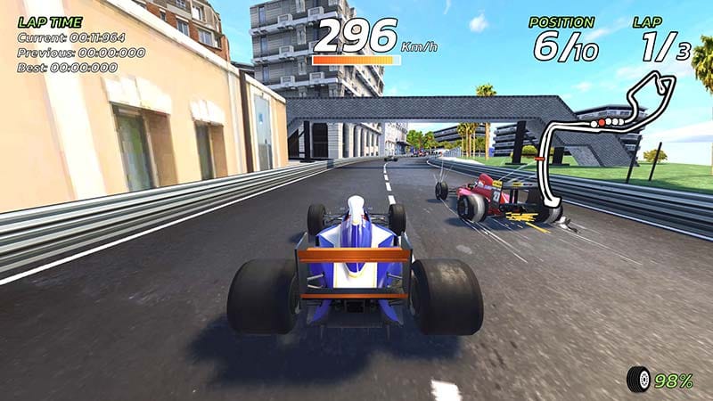 High-speed overtaking moment in a dense pack of racing vehicles
