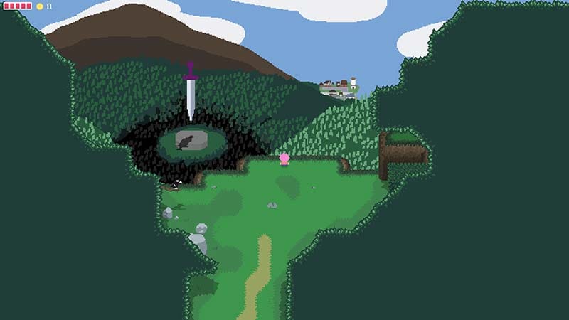 Afterplace open world exploration by Evan Kice indie.io top down adventure RPG