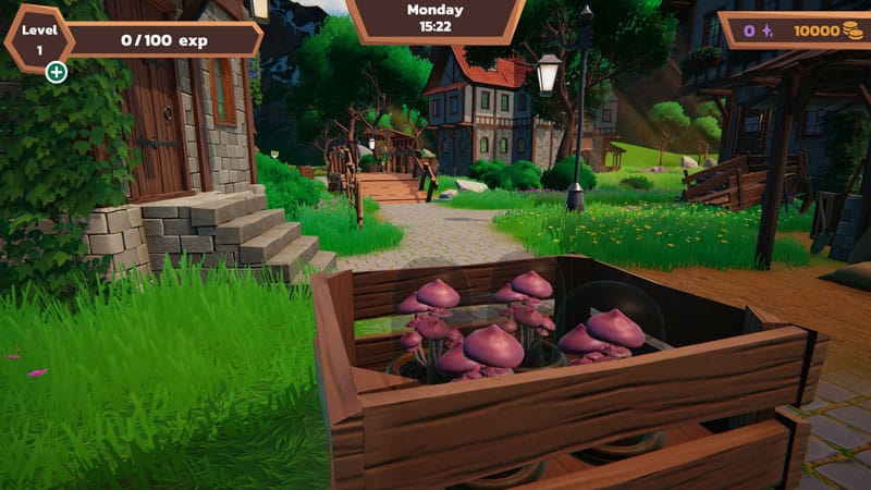 Customer interaction scene featuring fantasy shop transactions using the abacus system