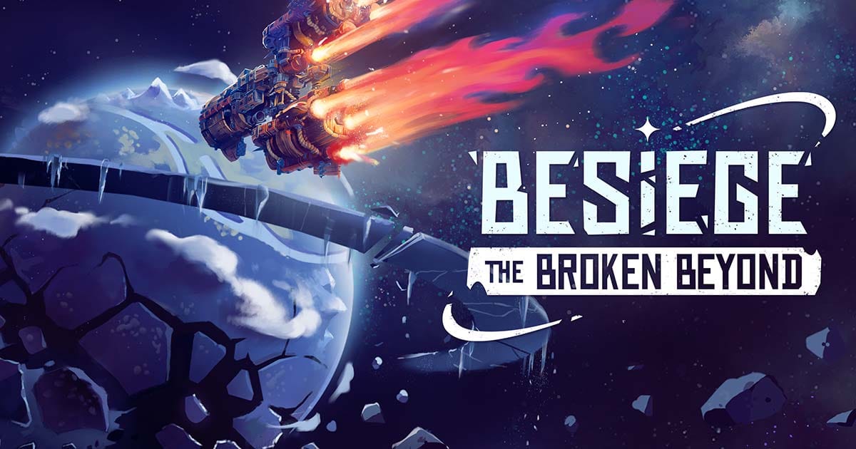 Promotional artwork showing a spacecraft navigating a dark planetary space environment