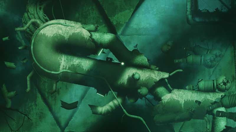 Gameplay moment with character using teleportation ability in a platforming section