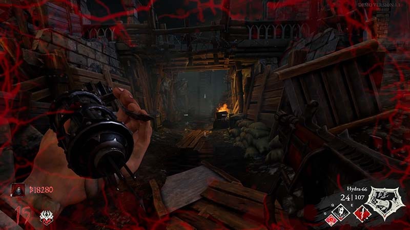 Reaver using magical abilities during Blood Reaver co-op gameplay