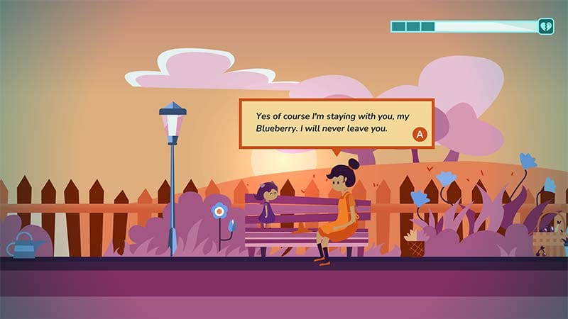 Memory selection screen showing revisitable life stages and fragmented recollections