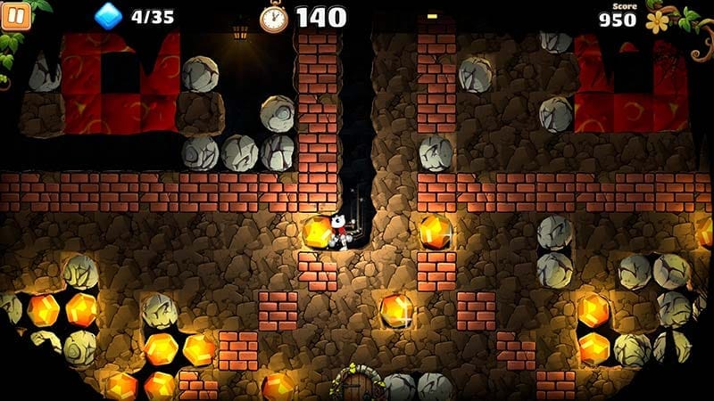 Extended single-player cave progression in Boulder Dash 40th Anniversary.