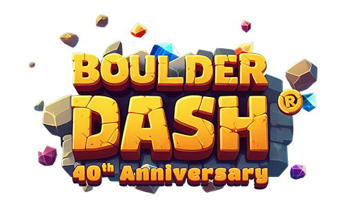 Official logo for Boulder Dash 40th Anniversary by BBG Entertainment.