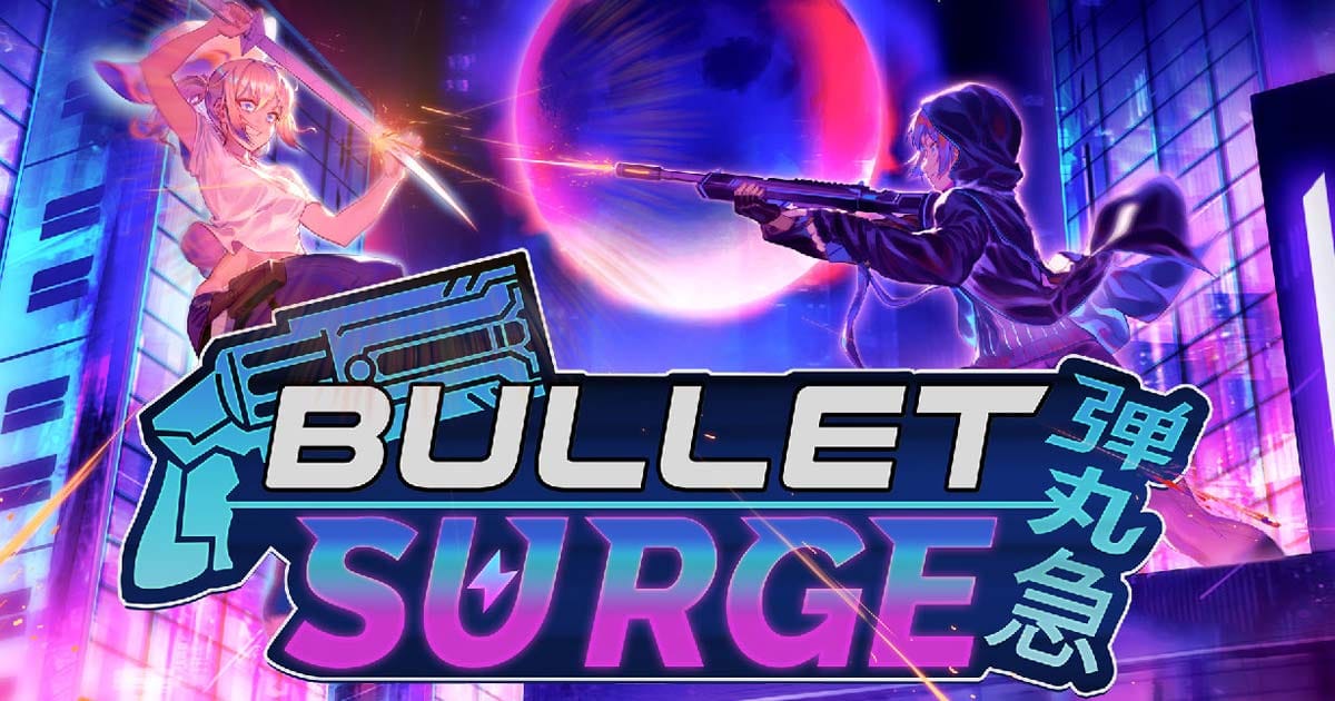 Promotional scene showing multiple heroines engaged in bullet pattern puzzle combat