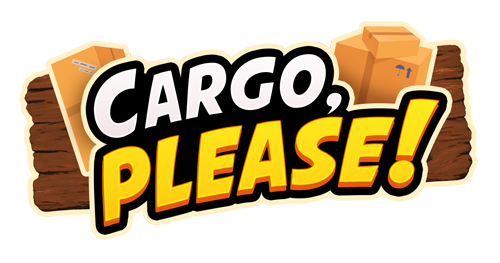 Cargo, Please! logo for a top-down delivery driving game