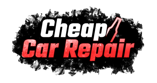 Cheap Car Repair title logo for 1990s Polish mechanic simulation game