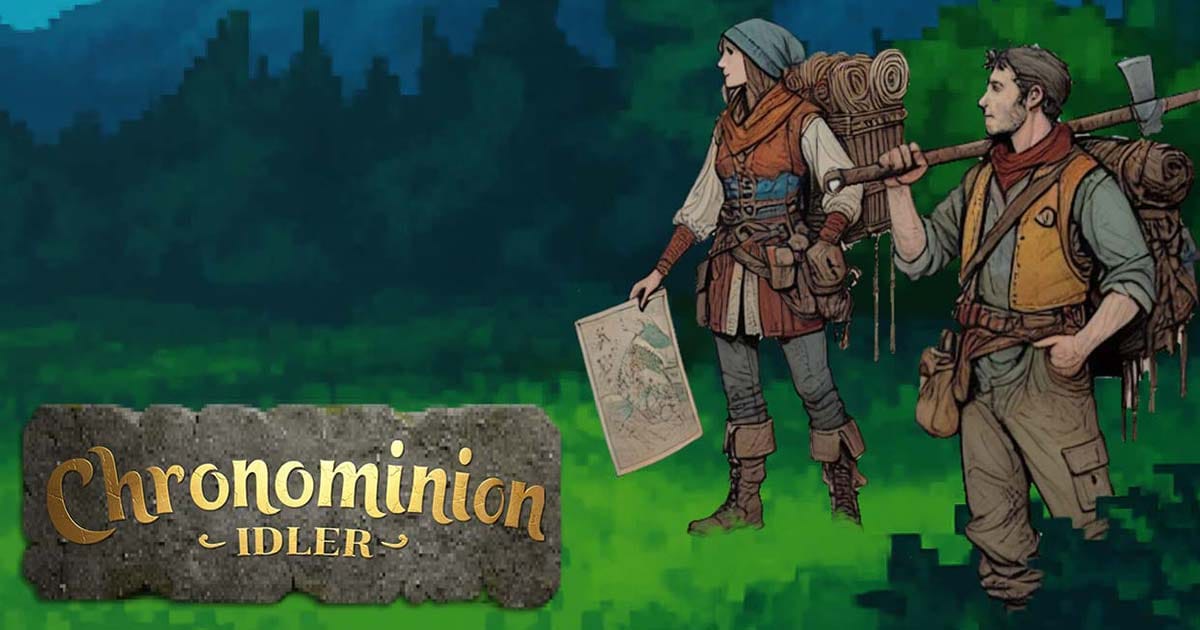 Key promotional artwork for Chronominion Idler highlighting the game's strategy-focused idle RPG setting.