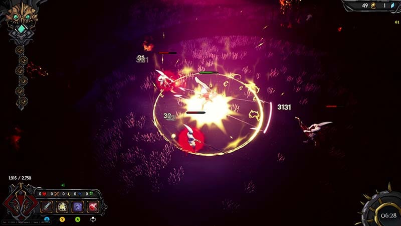 Village defense phase against incoming enemy waves at night