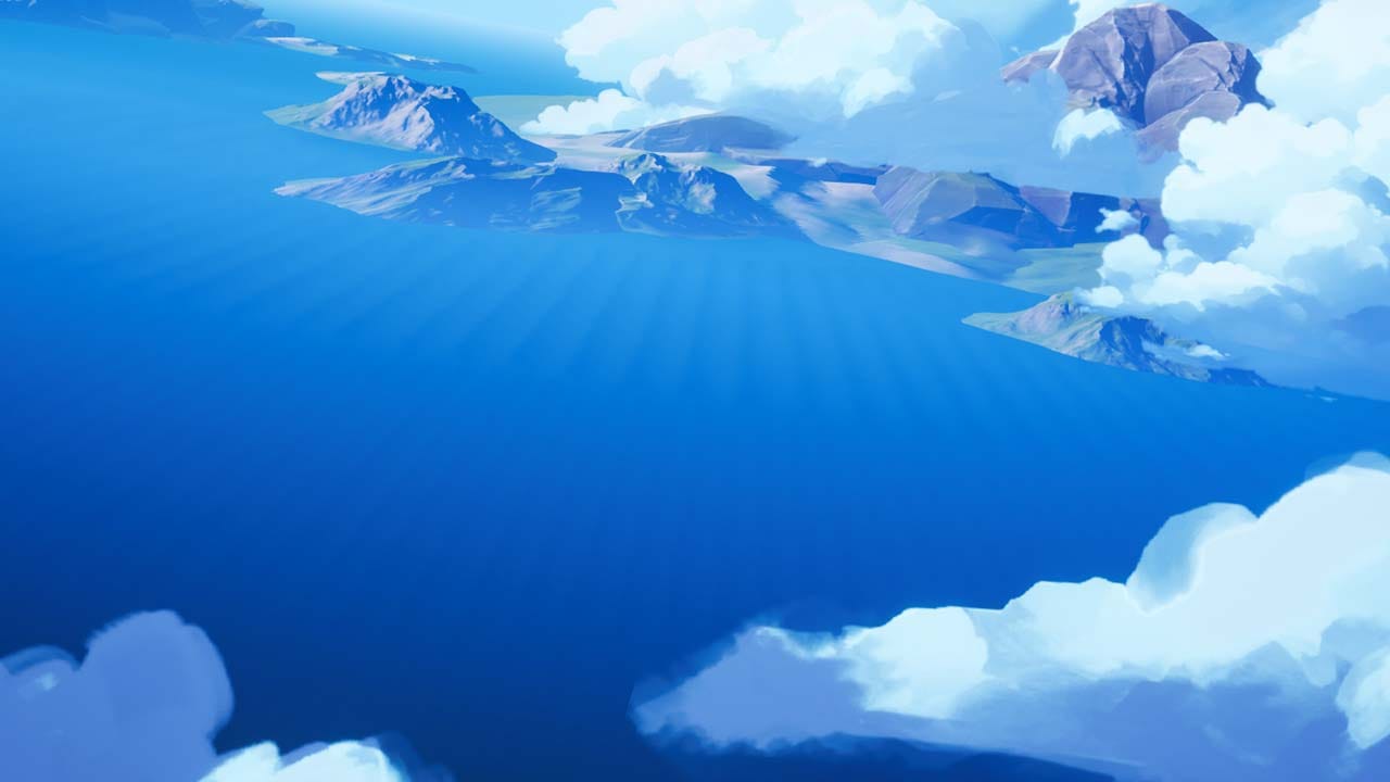 Key artwork for Cloudheim as a background image