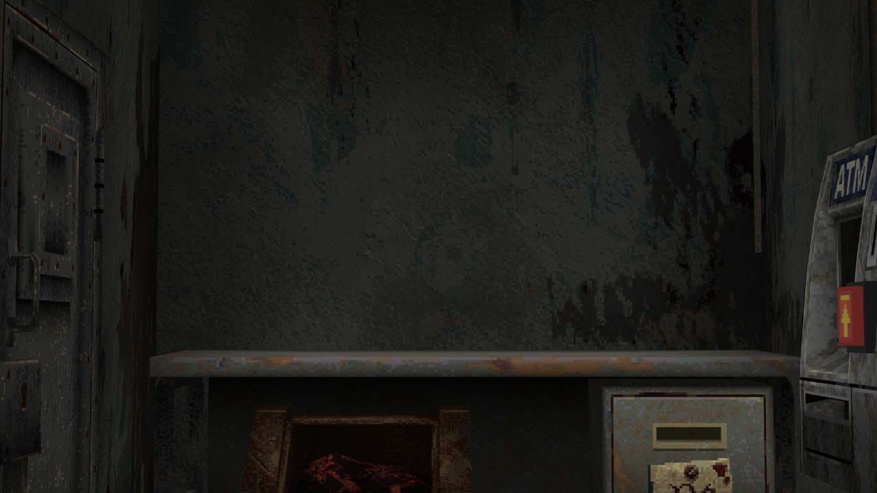 Dark rusty room with a slot machine representing the CloverPit survival gameplay setting