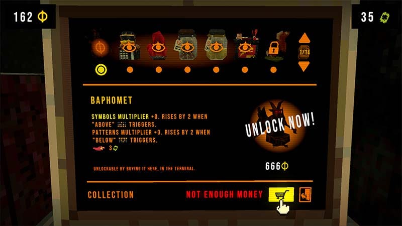 Dimly lit cell environment with a slot machine used for survival gameplay