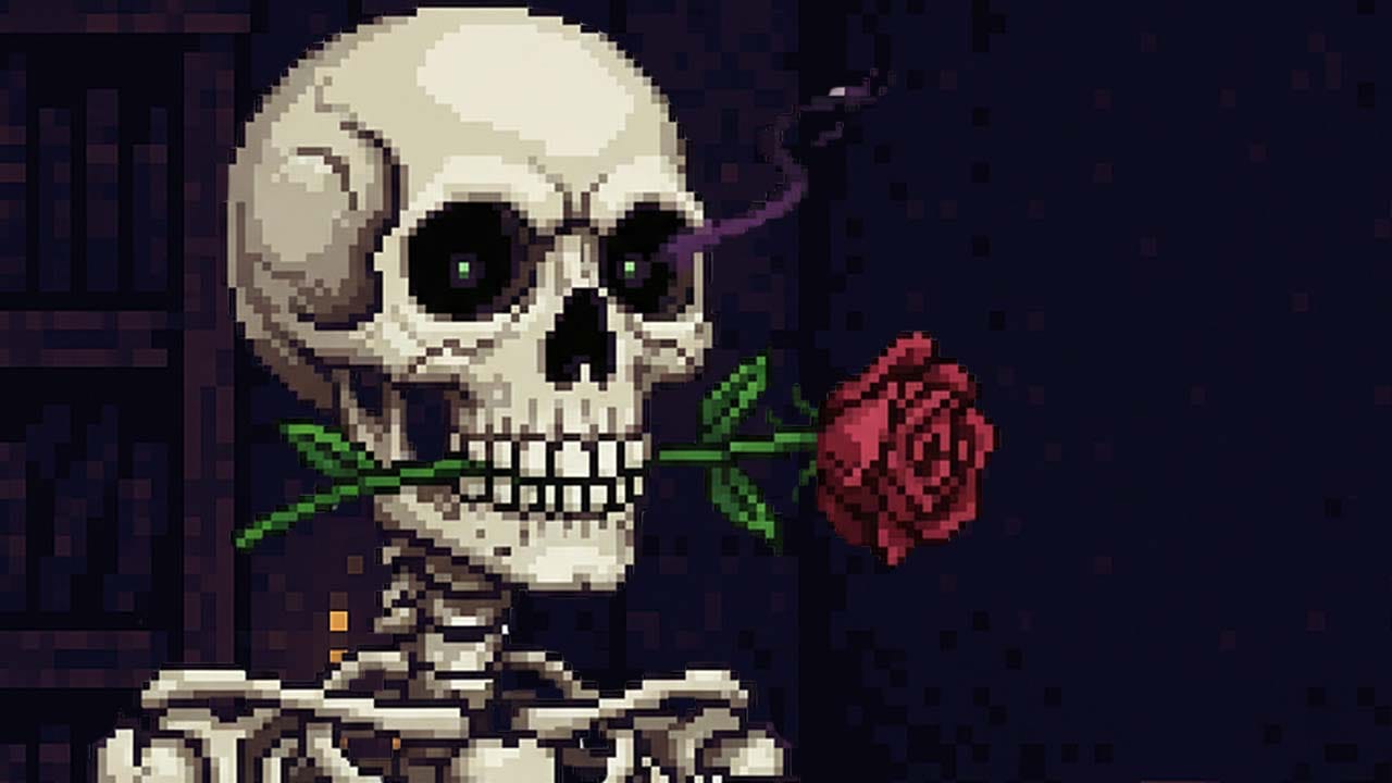 Codex Mortis gameplay showing necromancy combat in a survival bullet hell arena