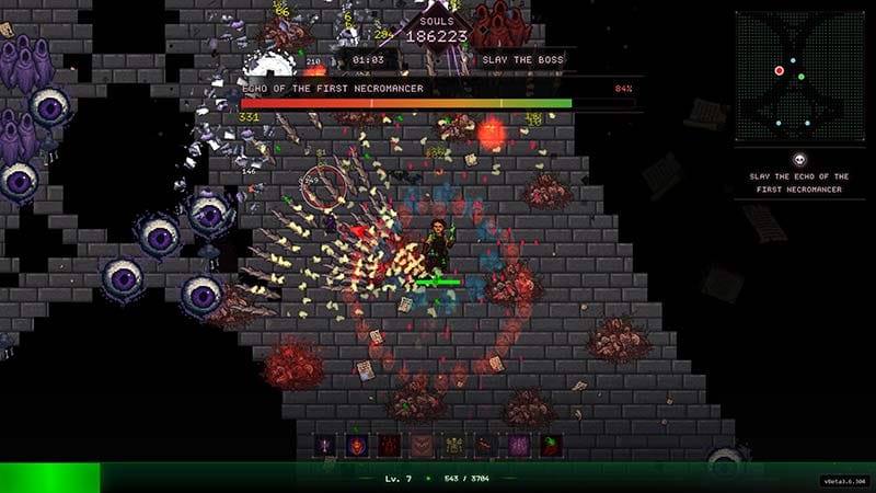 Codex Mortis gameplay demonstrating replayability through varied builds