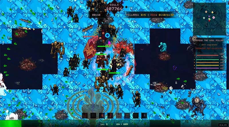 Codex Mortis gameplay featuring fast paced combat and projectile effects