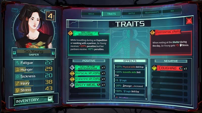 Dead in Antares strategic resource management interface by Ishtar Games and Nacon