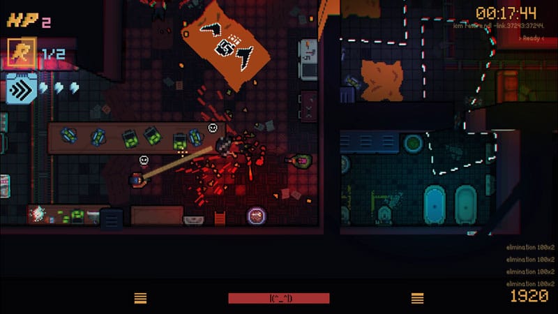 2D pixel art gameplay scene from DeadWire