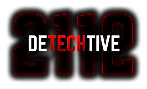 Official logo for DeTechtive 2112 featuring the game title artwork