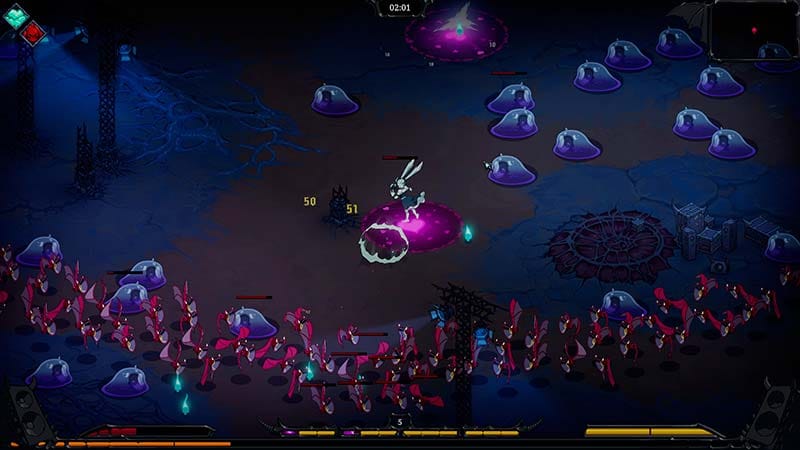 Devil Jam gameplay enemy waves hazards and survival positioning