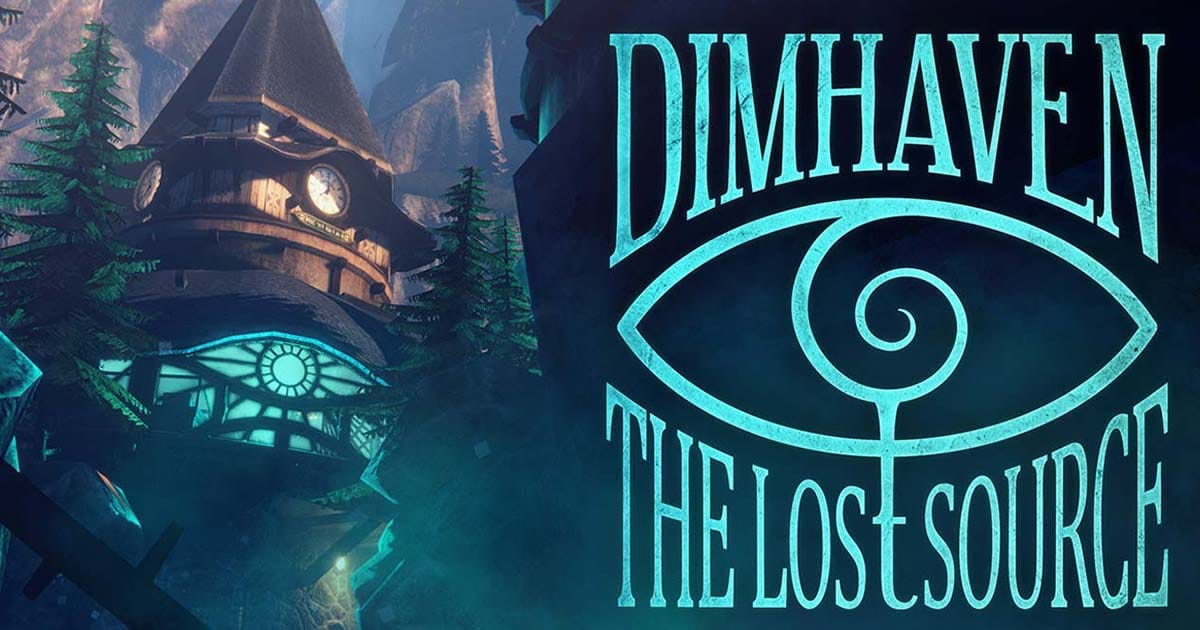Promotional scene of abandoned island exploration in Dimhaven The Lost Source mystery adventure
