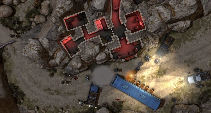 Mission editor interface for creating custom tactical scenarios