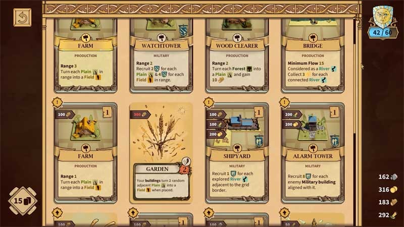 Tile placement puzzle interaction during a strategic turn