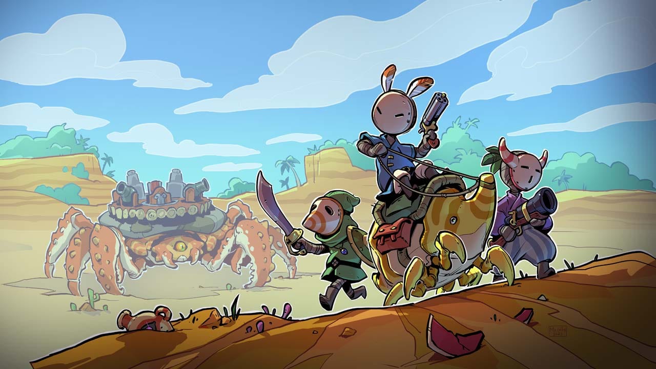 Background image for DuneCrawl using keyart work