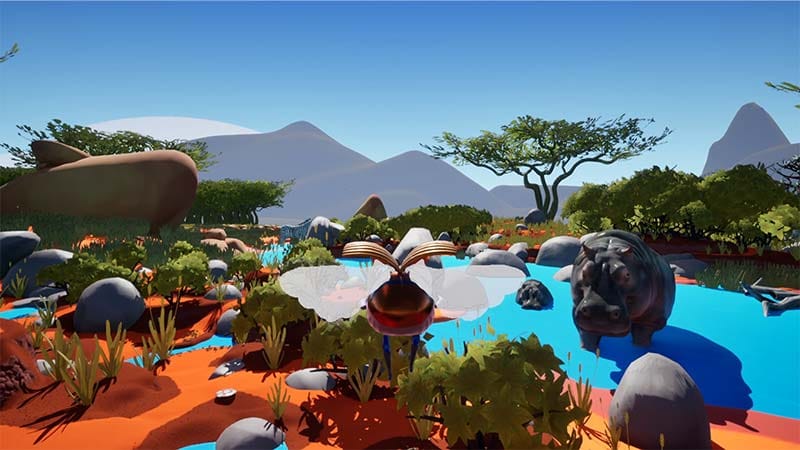 Gameplay view showing environmental hazards along the journey home