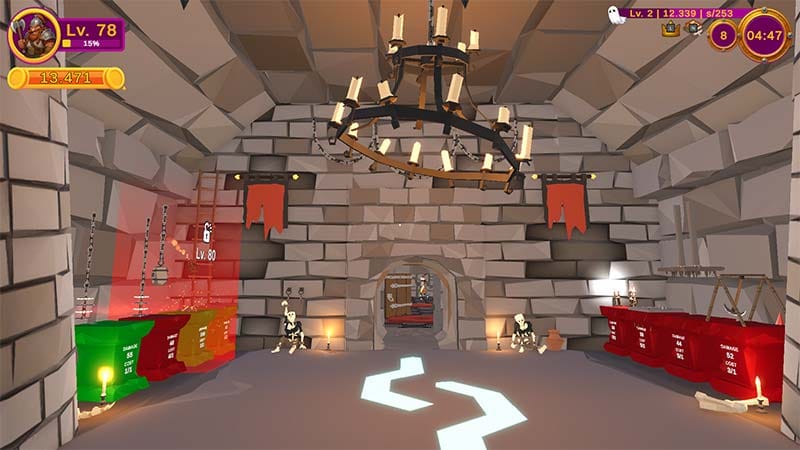 Interface screen showing inventory management and item upgrade options in the shop