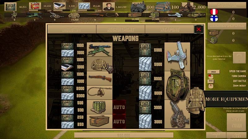 Late-game battle scene featuring powerful military units in combat
