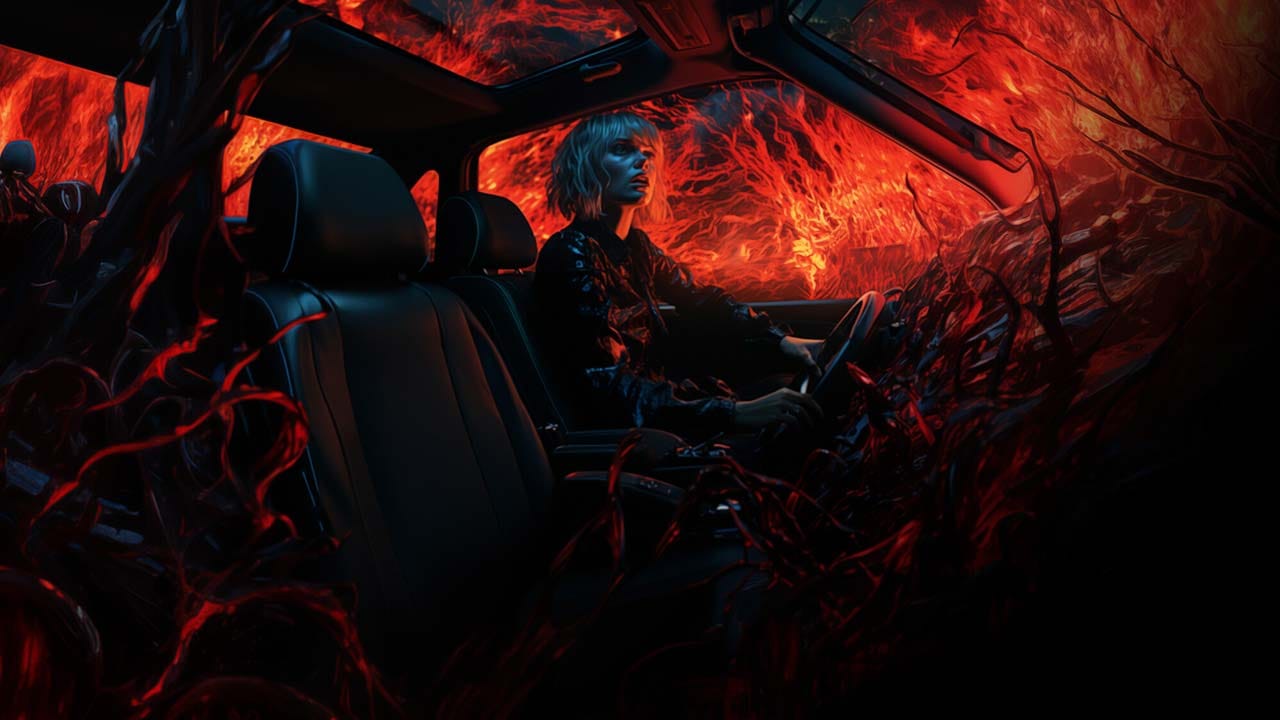 Eternity’s Echo paranormal gas station environment Route 66 atmospheric horror setting