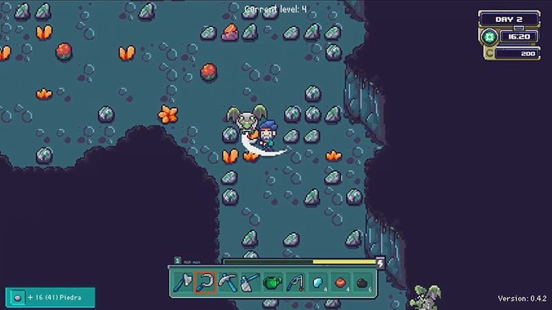 Farlands gameplay scene showing farming activities and planetary exploration