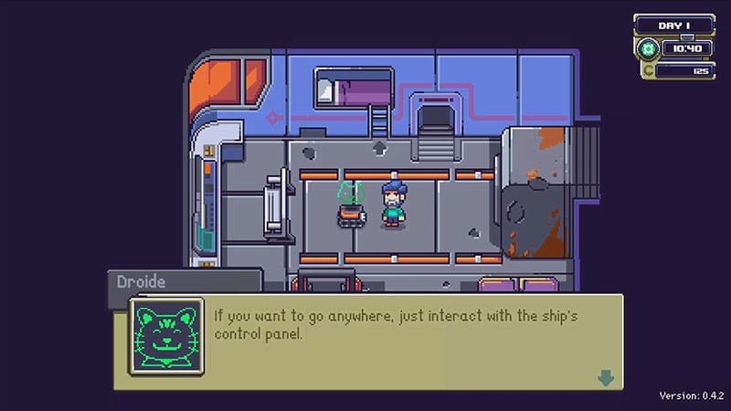 Menu interface showing game settings and customization options