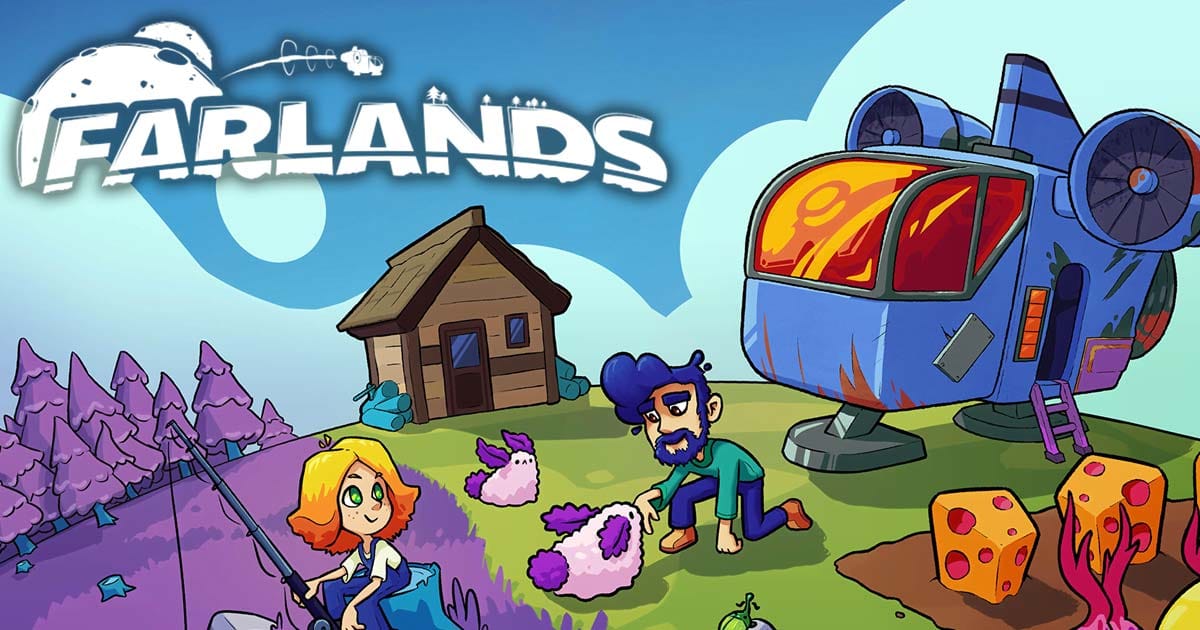 Promotional artwork showing a character restoring a planet in a science fiction setting