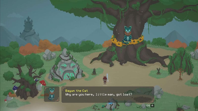 Multiple enemy combat encounter in ruins with environmental hazards