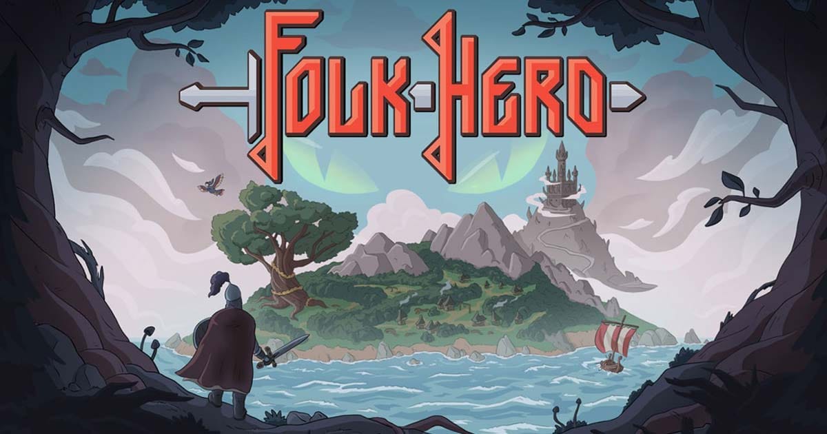 Hero battling mythological creatures on Buyan Island in a promotional combat scene