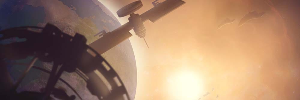 Galactic Glitch gameplay banner showing 2D twin-stick physics shooter scene