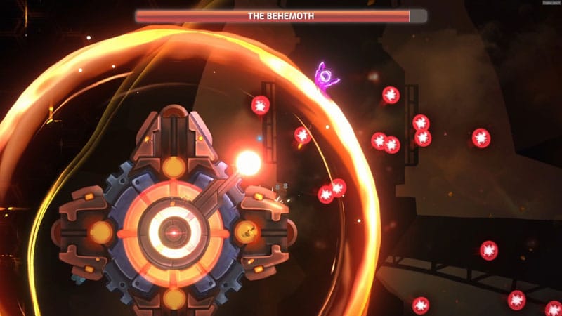 Gameplay puzzle or interaction scene showing environmental manipulation in Galactic Glitch