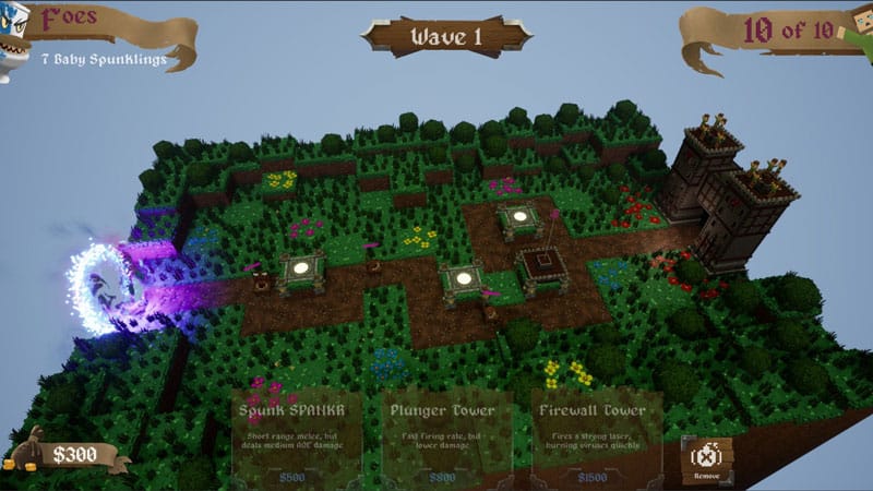Sandbox-style exploration in voxel-based corrupted game world with dynamic objects in GlitchSPANKR