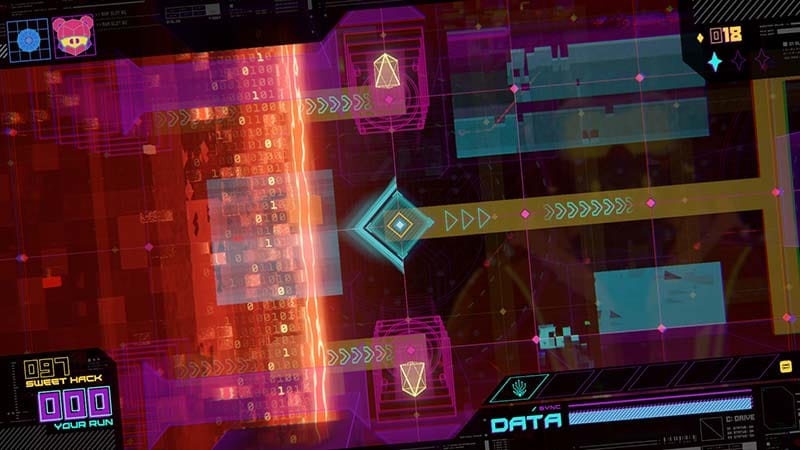 GRIDbeat gameplay timing movement and actions to soundtrack in cyber dungeon crawler